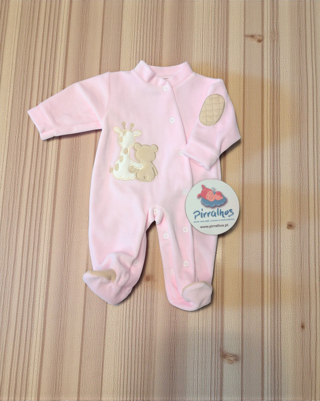 Babygrow de veludo Amigos para sempre