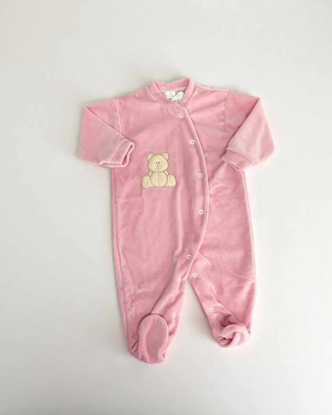 Babygrow de veludo Ursinho Sorridente