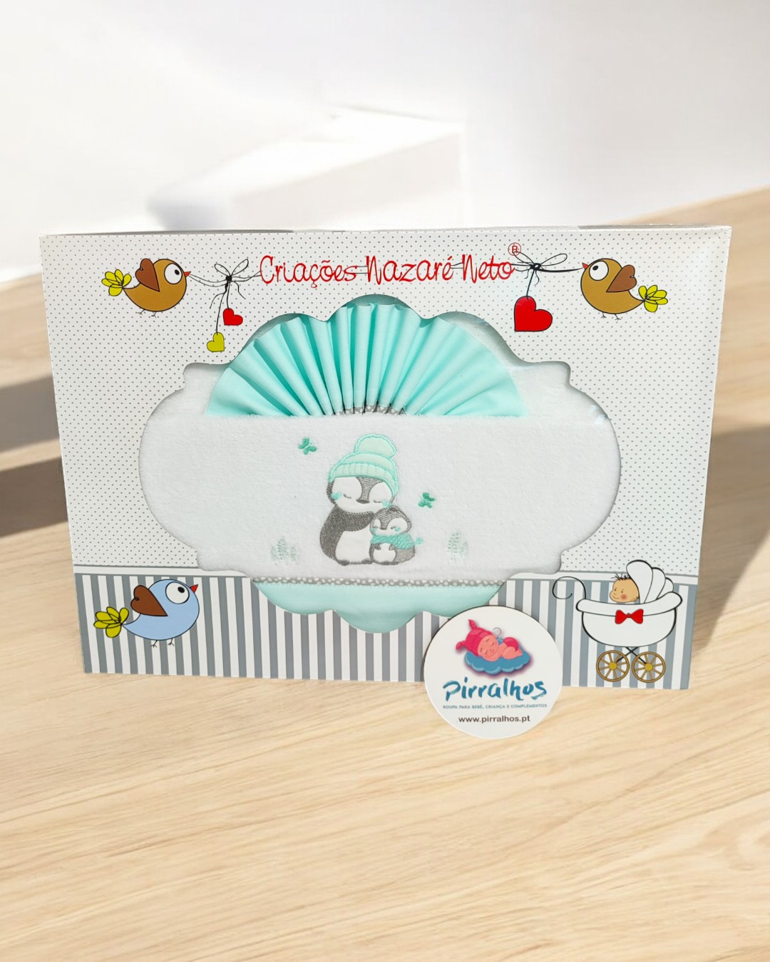 Conjunto lençóis de coralina (térmicos)  Pinguins - NEXT TO ME / alcofa