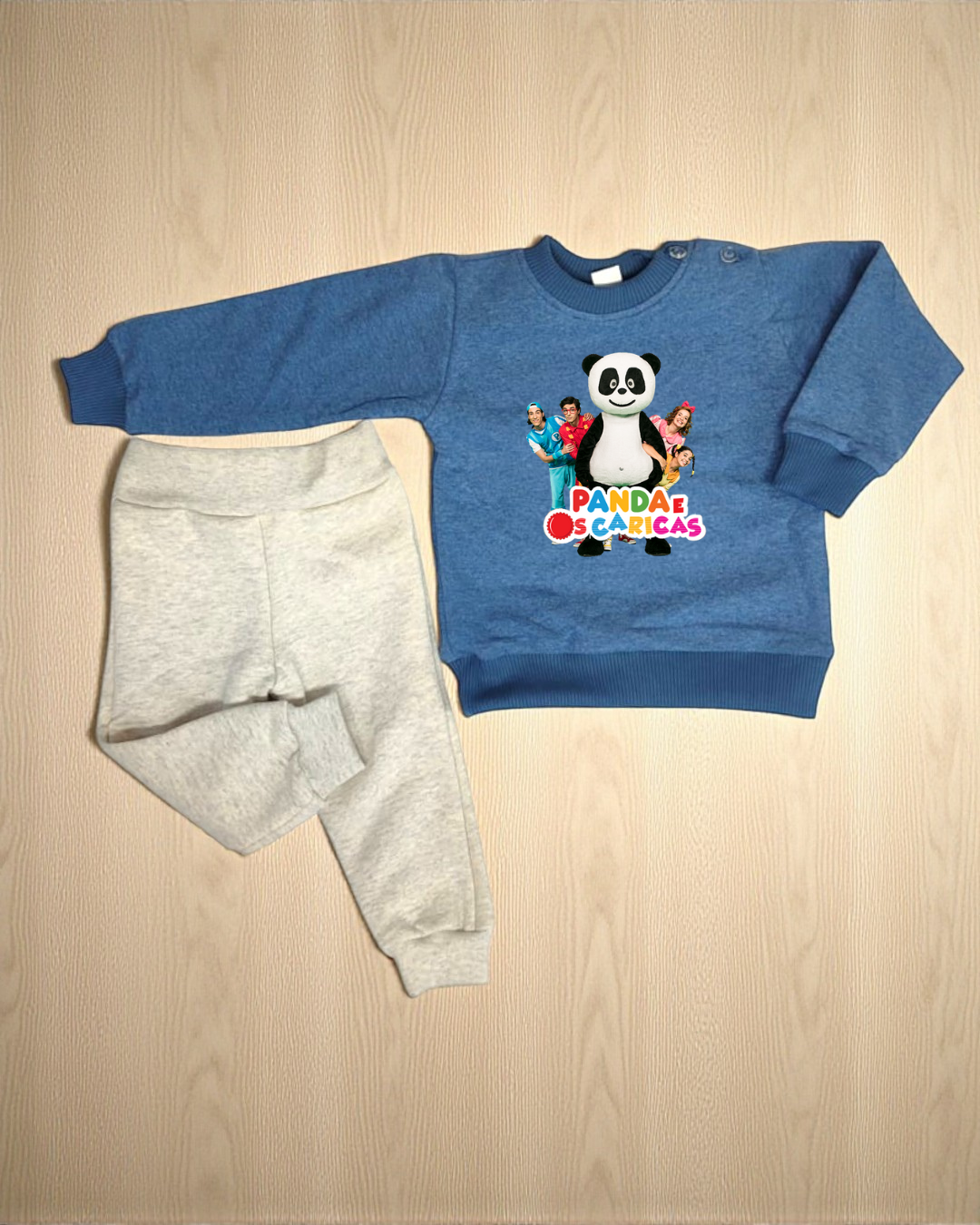 Conjunto cardado Panda e os Caricas - EXCLUSIVO PIRRALHOS
