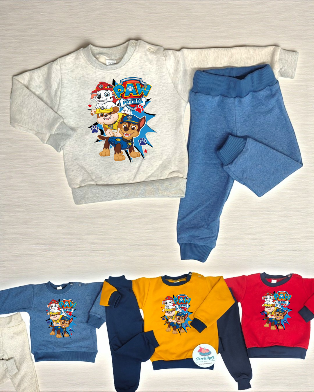 Conjunto cardado Patrulha Pata- EXCLUSIVO PIRRALHOS