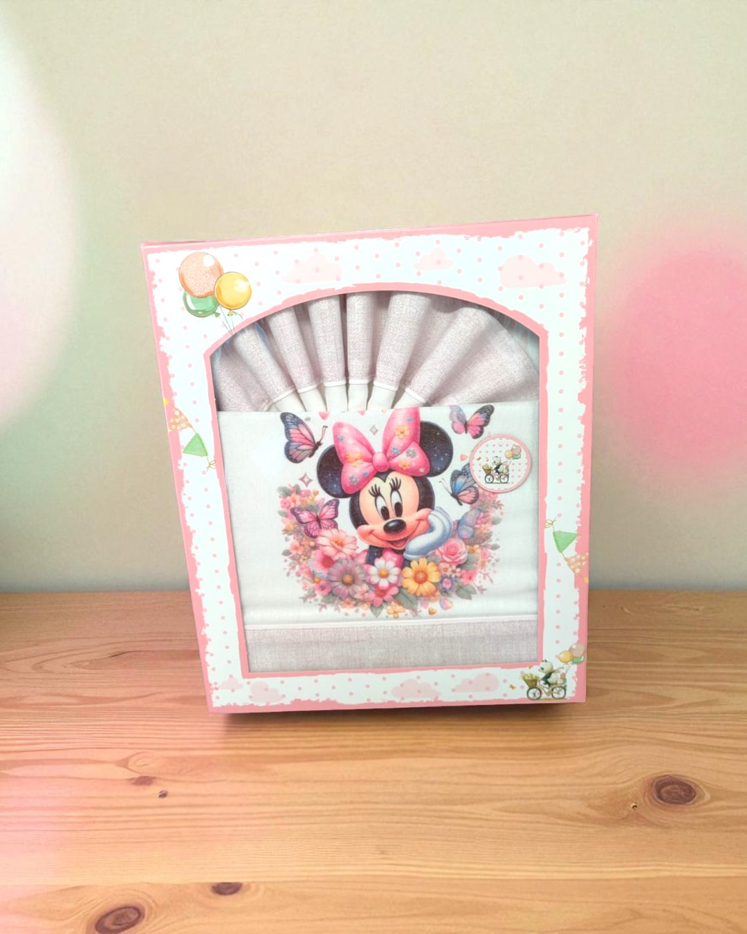 Lençóis de flanela Minnie Flores