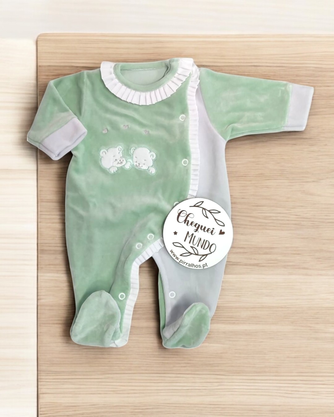 Babygrow de veludo Amigos