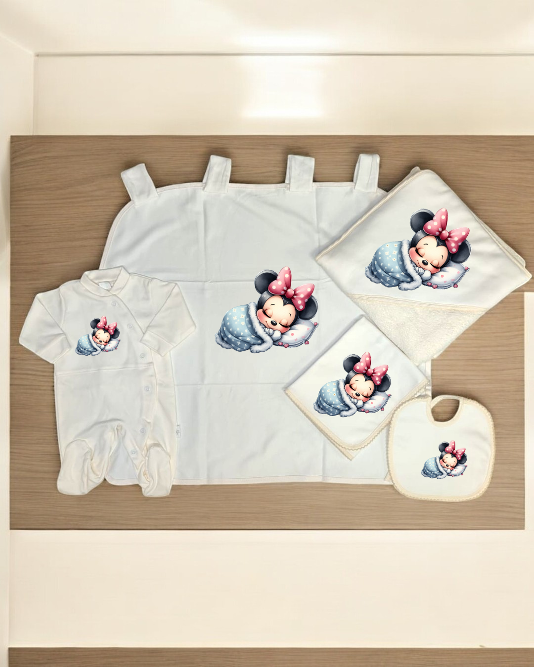 Pack Completo Minnie a dormir - 9 cores à escolha