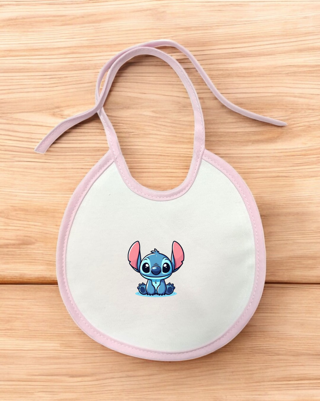 Babete impermeável redondo Stitch - 12 cores à escolha, Exclusivo Pirralhos