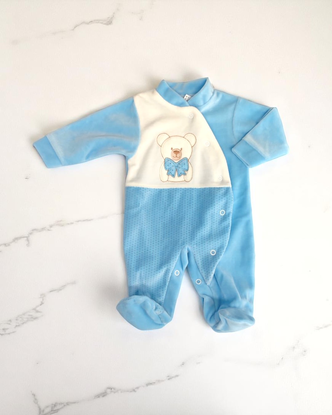 Babygrow de veludo Ursinho fofinho
