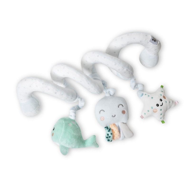 Espiral com várias formas penduradas Polvo