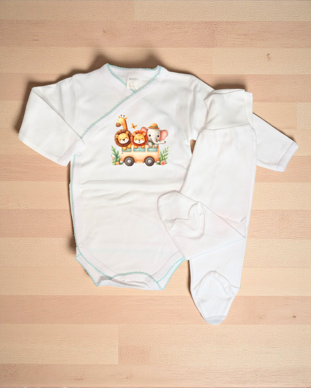 Body com calça cardado Safari