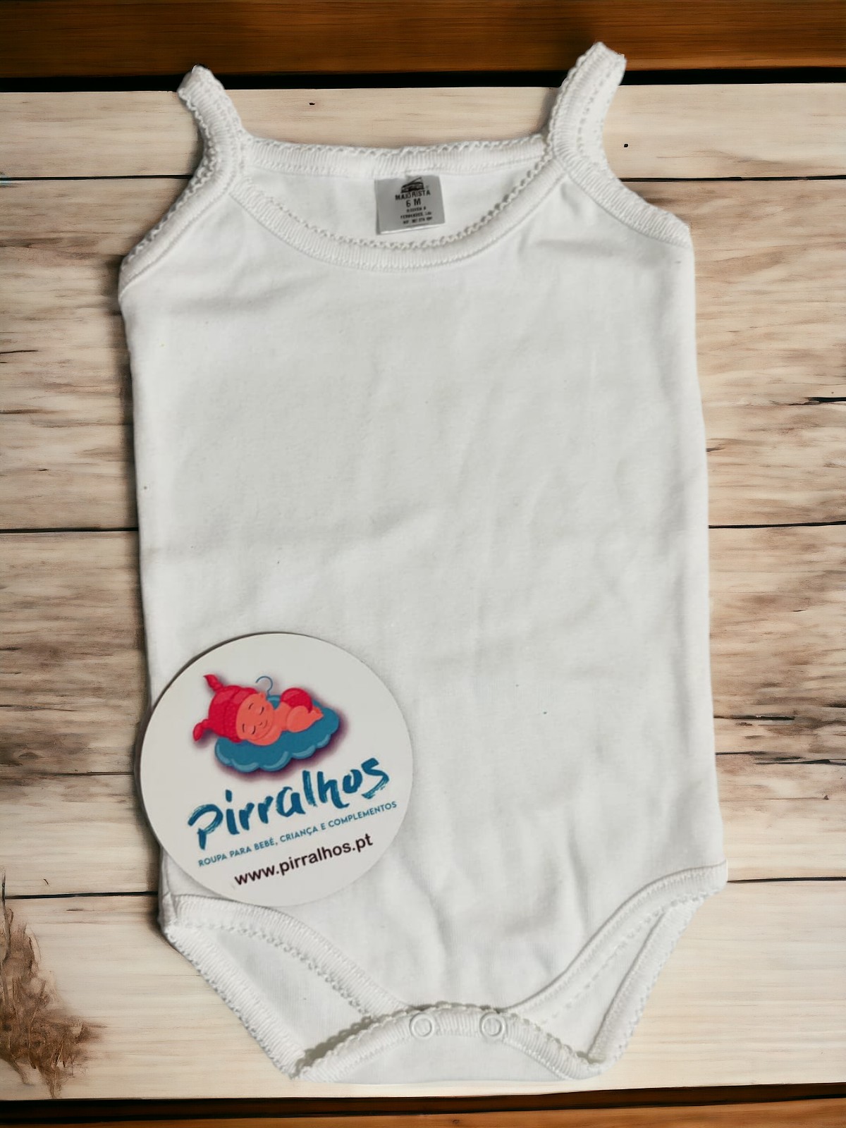 Body de algodão alças