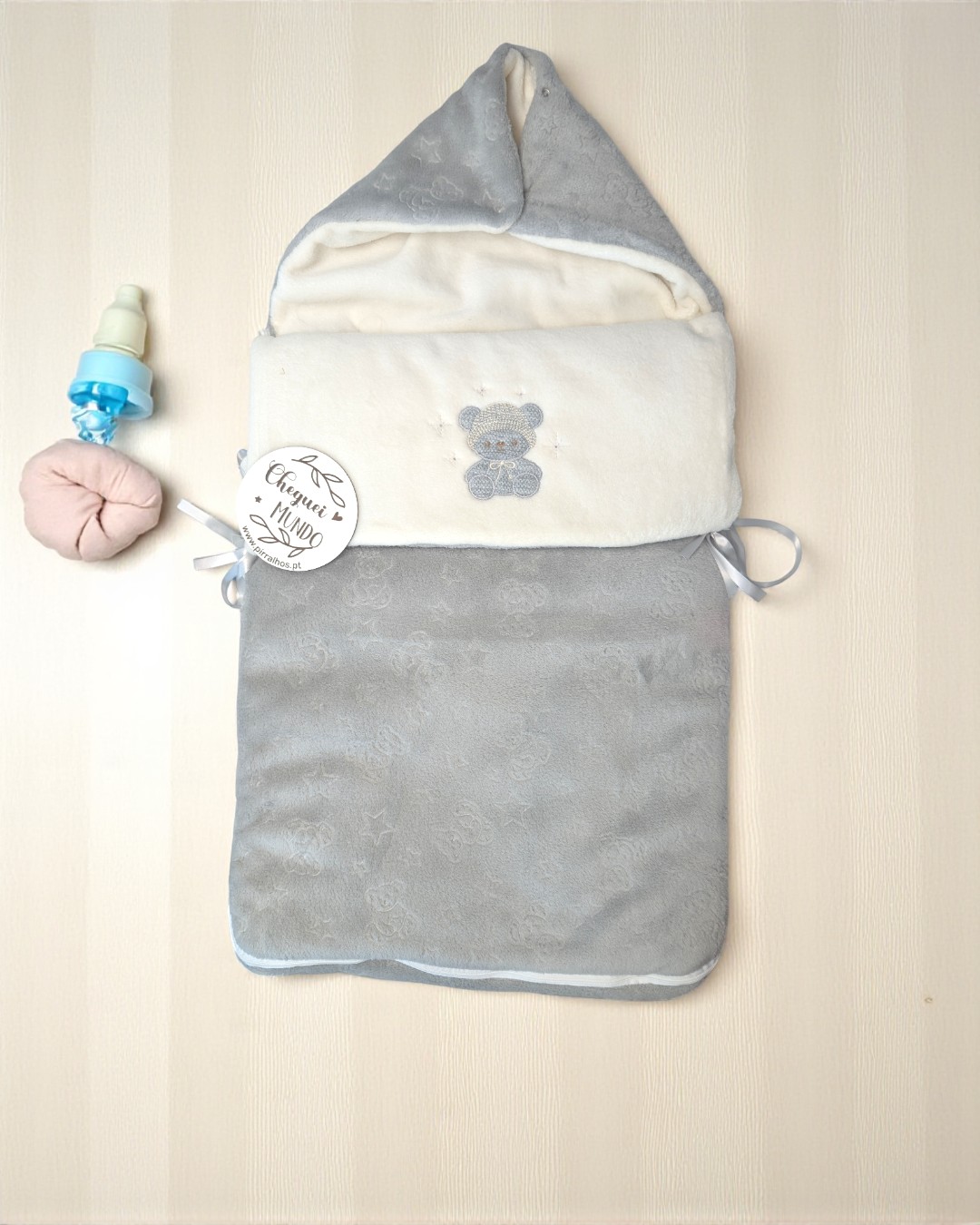 Saco de ovo/ Saco de dormir/ saco de transporte Ursinho de malha