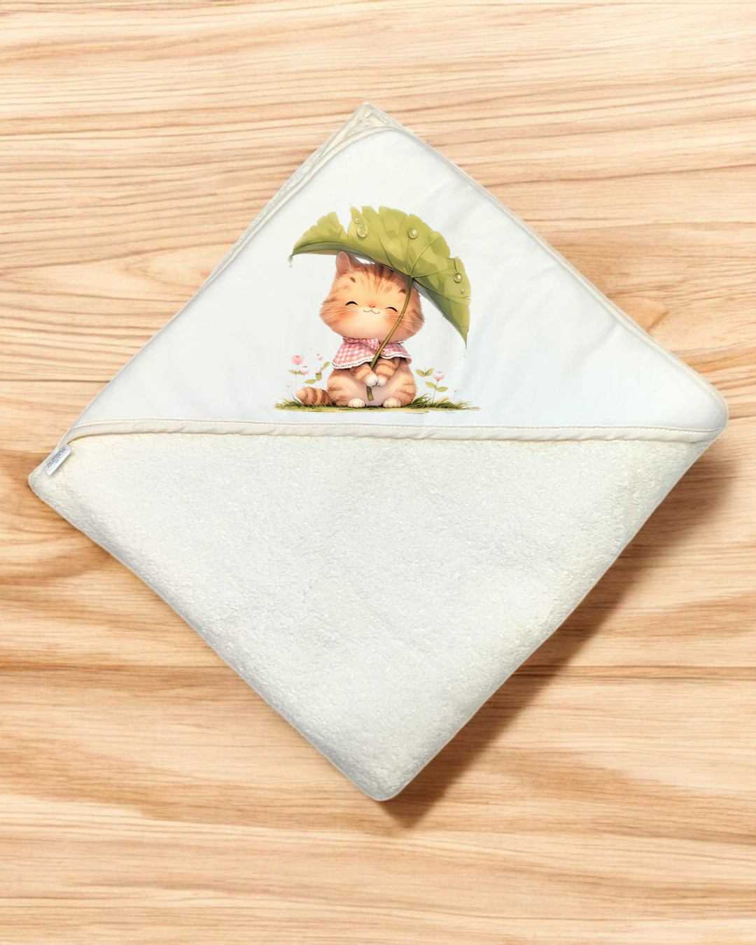 Toalha de banho Gatinho à Chuva - EXCLUSIVO PIRRALHOS - 18 cores à escolha, 2 medidas à escolha