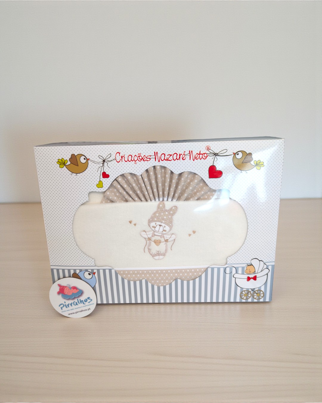 Lençóis de coralina (térmicos)  berço MAXI Ursinho na corda  (fundo beje)