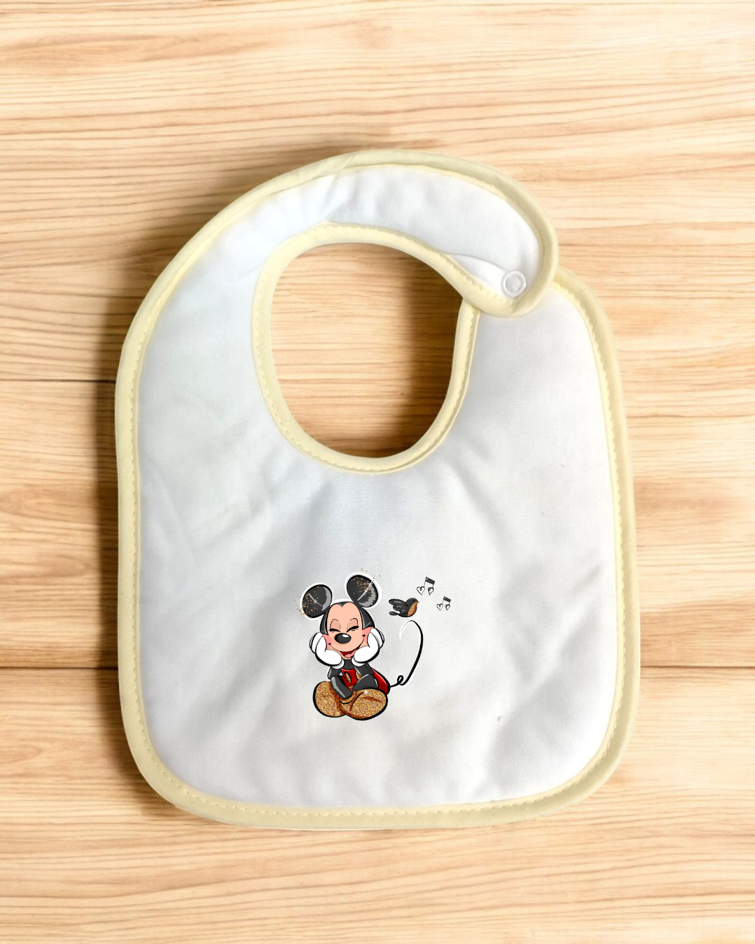 Babete impermeável Mickey Música - 15 cores à escolha, Exclusivo Pirralhos