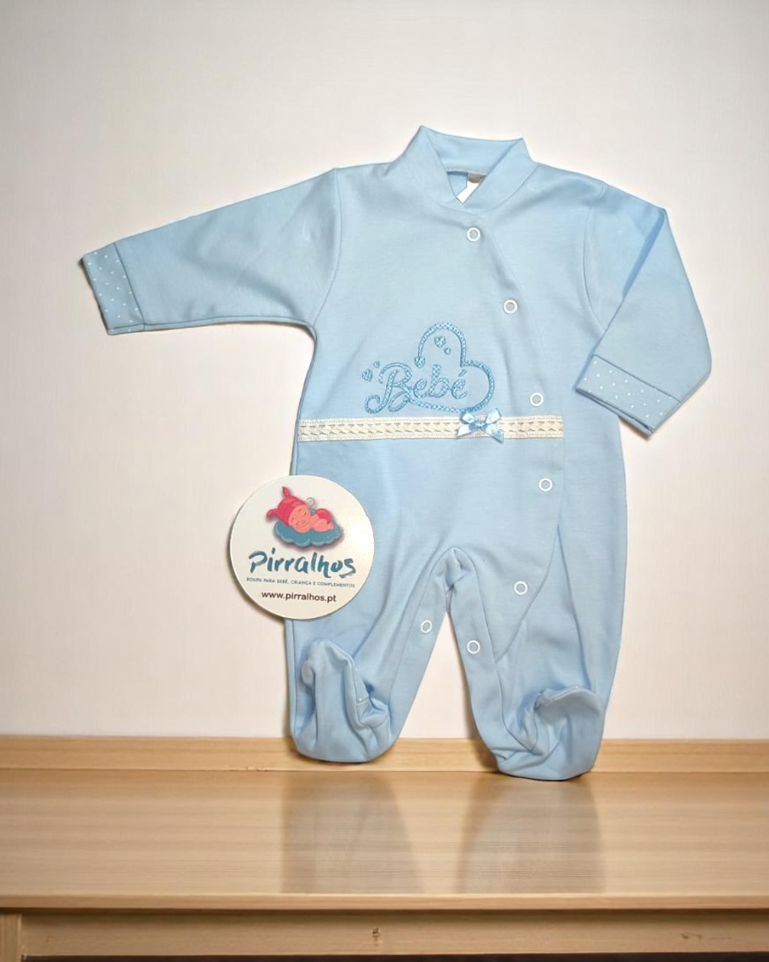 Babygrow de algodão Bebé