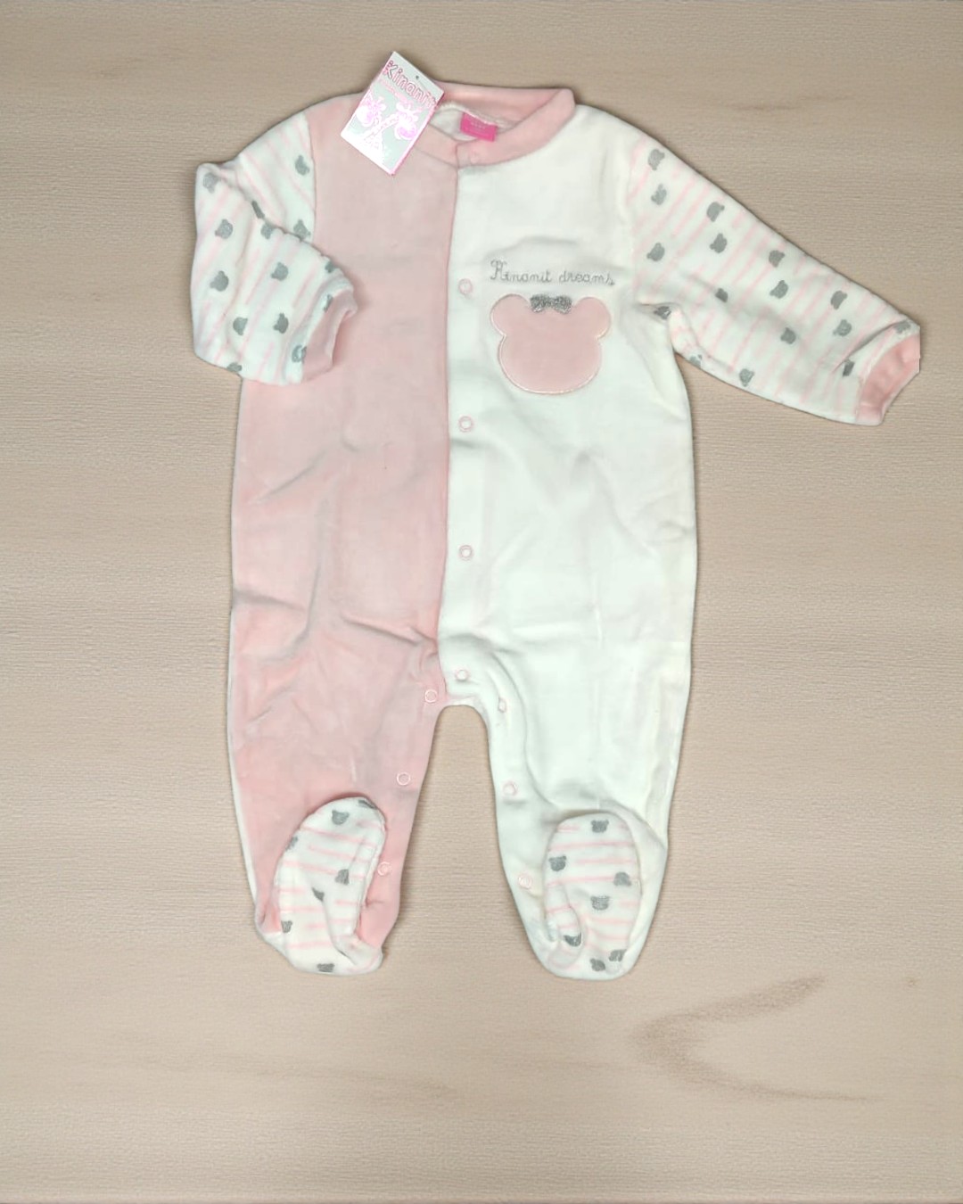 Babygrow de veludo Minnie