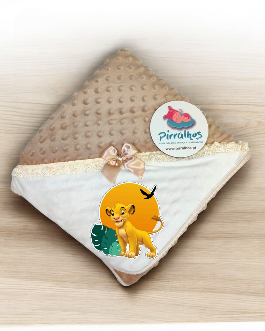 Manta Pipoca Simba - Exclusivo PIRRALHOS - 8 Cores à escolha