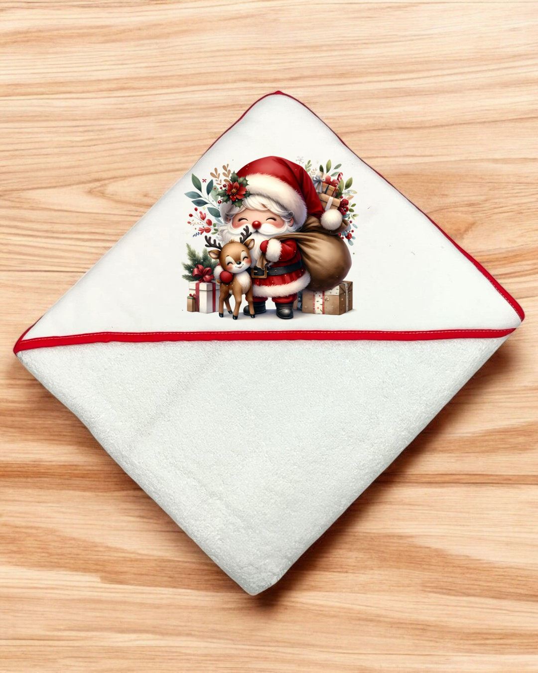 Toalha de banho Pai Natal - EXCLUSIVO PIRRALHOS - 18 cores à escolha, 2 medidas à escolha