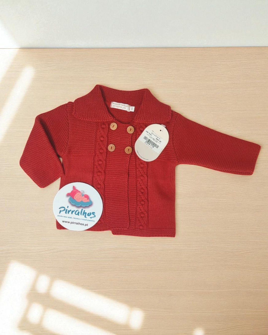 Casaco de Malha com gola