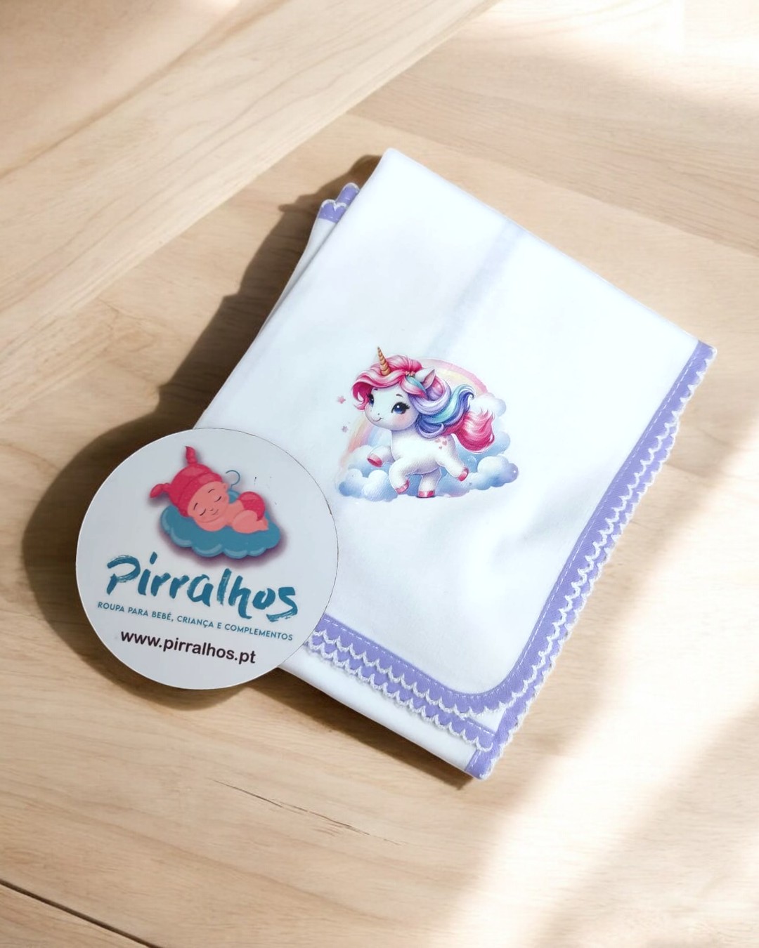 Fralda de algodão Unicórnio - EXCLUSIVA PIRRALHOS - 14 cores à escolha