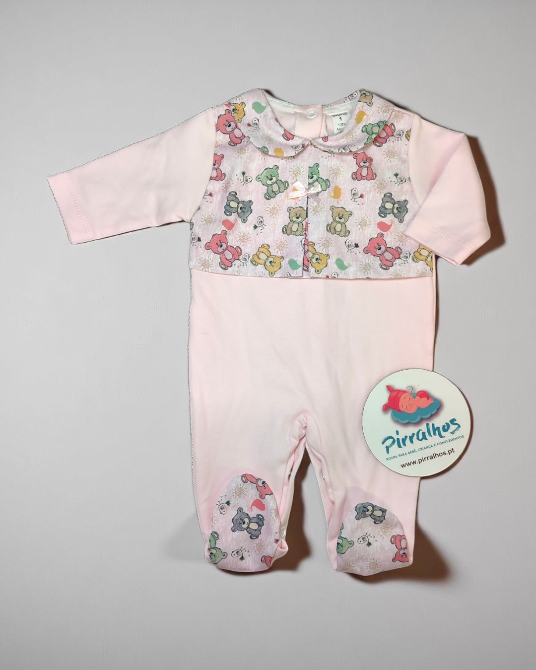 Babygrow de algodão Ursinhos