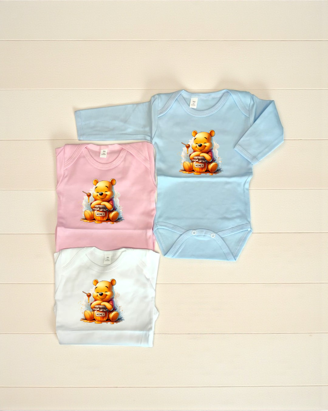 Body cardado - Pooh - Exclusivo Pirralhos
