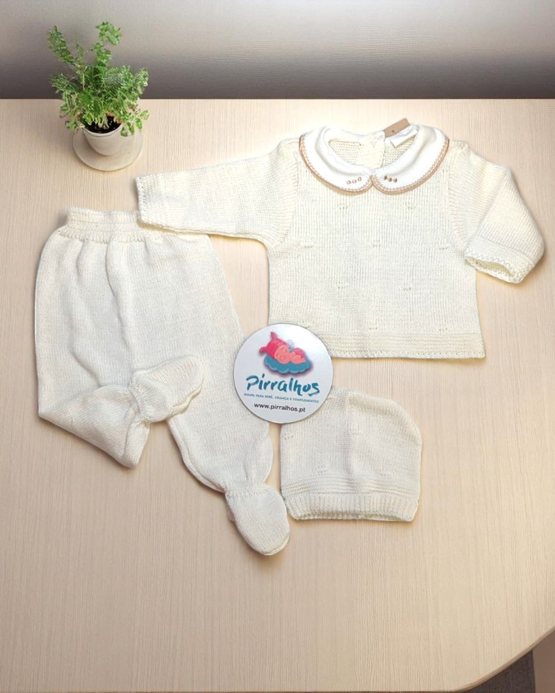 Conjunto de três peças Golinha