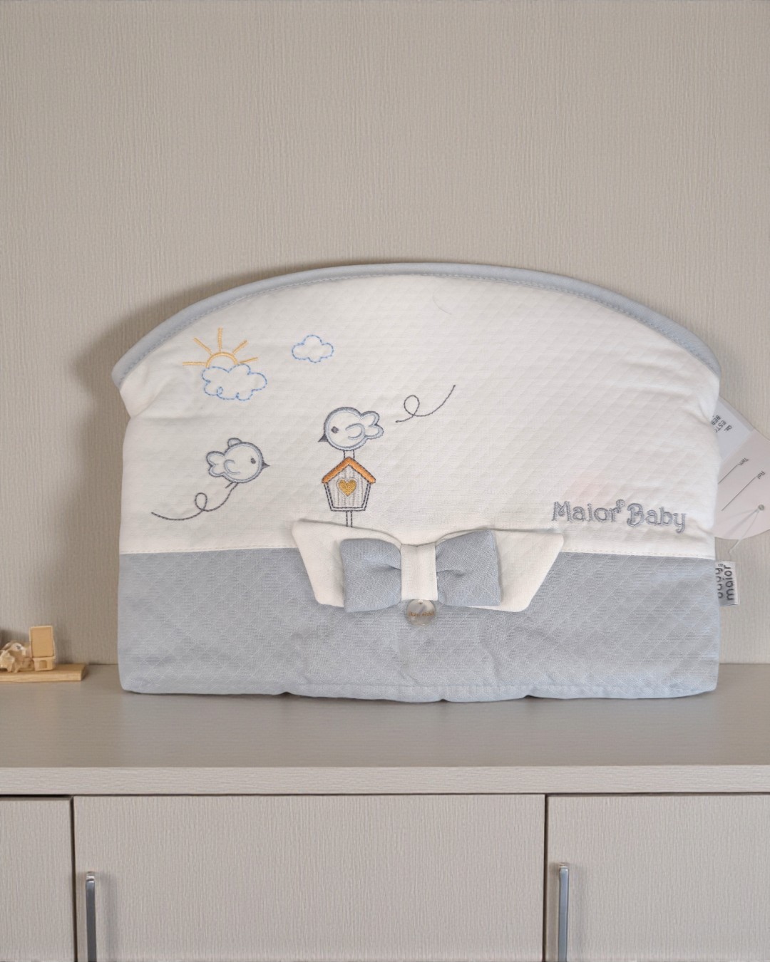 Necessaire Laço Cinza