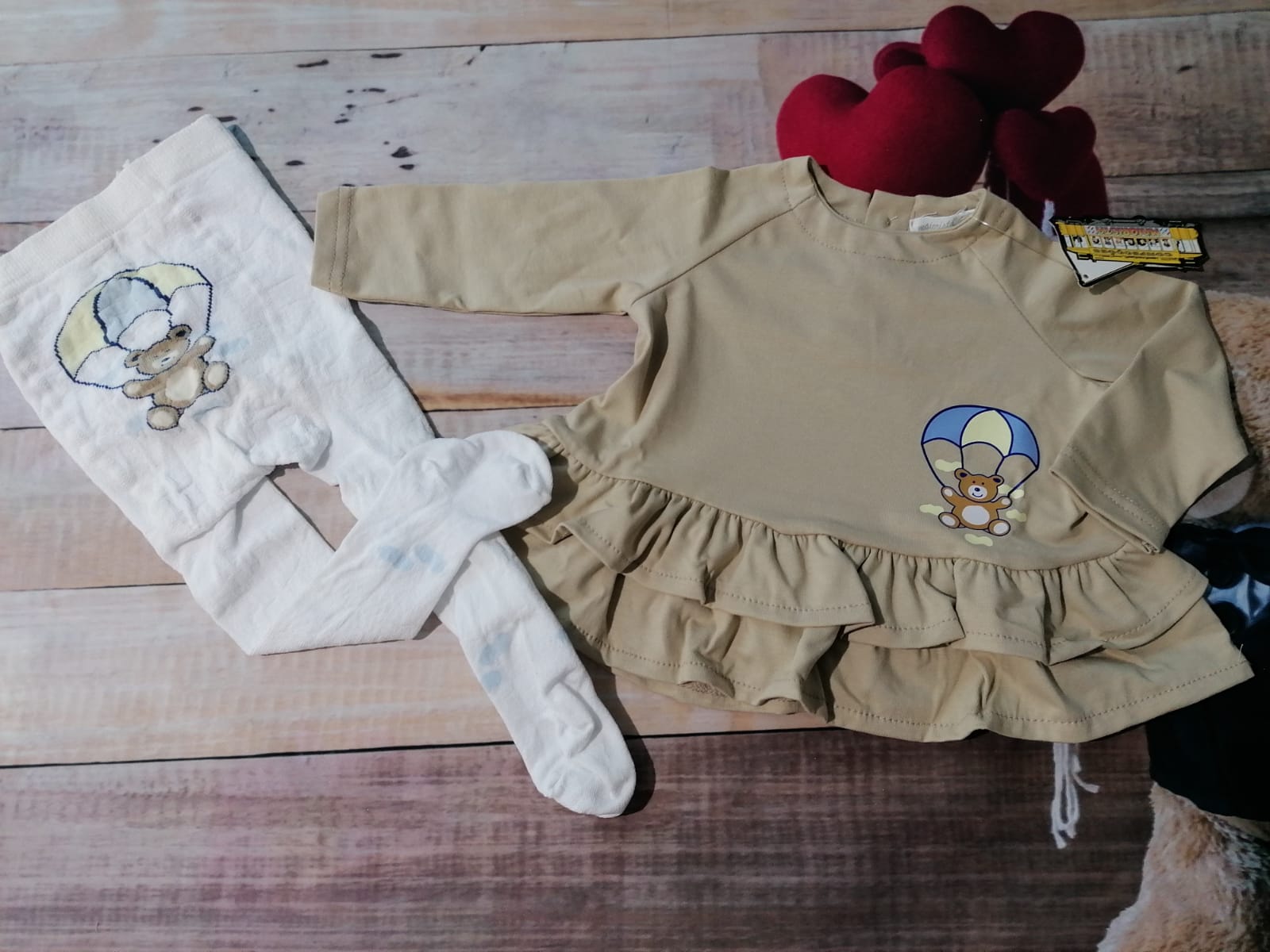 Vestido túnica com collants