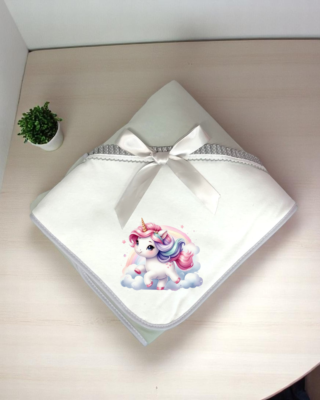 Manta de algodão Unicórnio - Exclusivo PIRRALHOS - 6 Cores à escolha