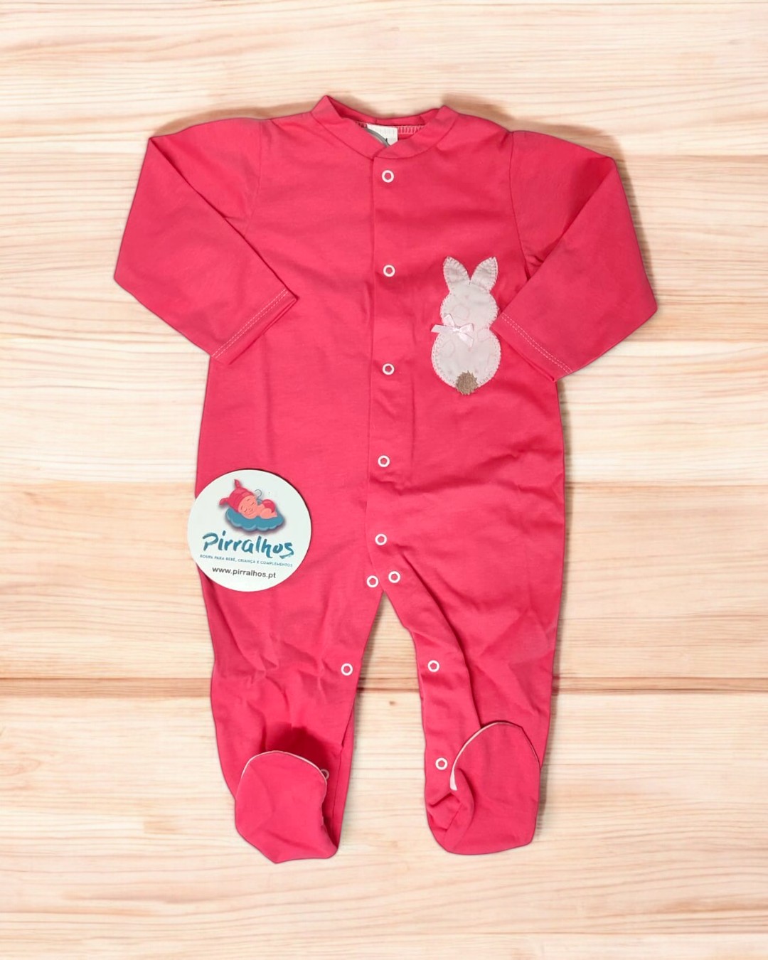 Babygrow de algodão Coelhinho