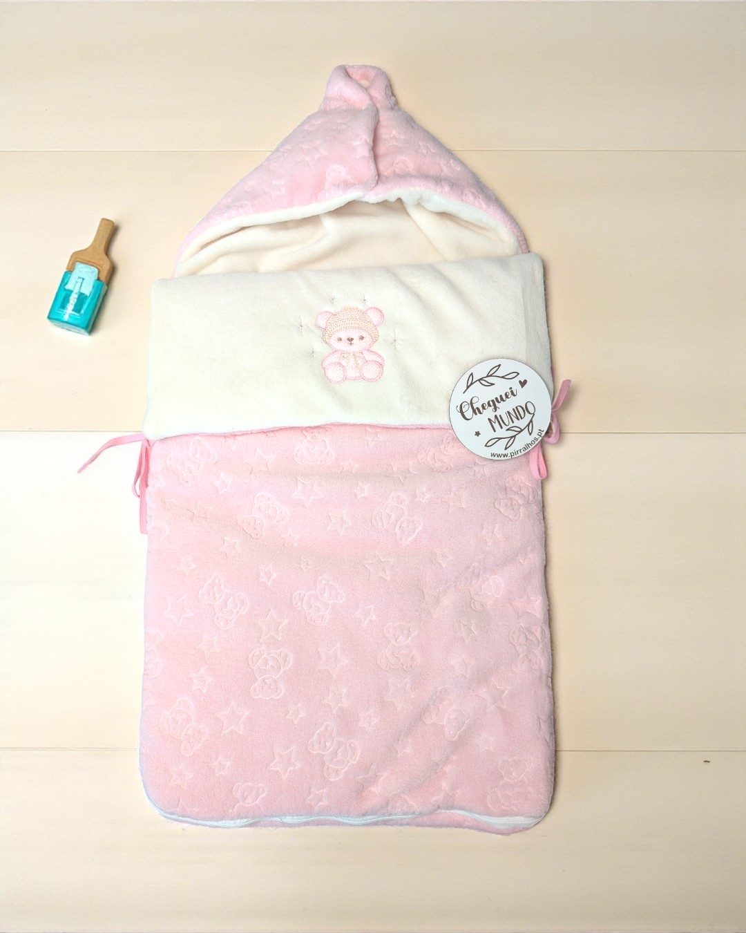 Saco de ovo/ Saco de dormir/ saco de transporte Ursinho de malha