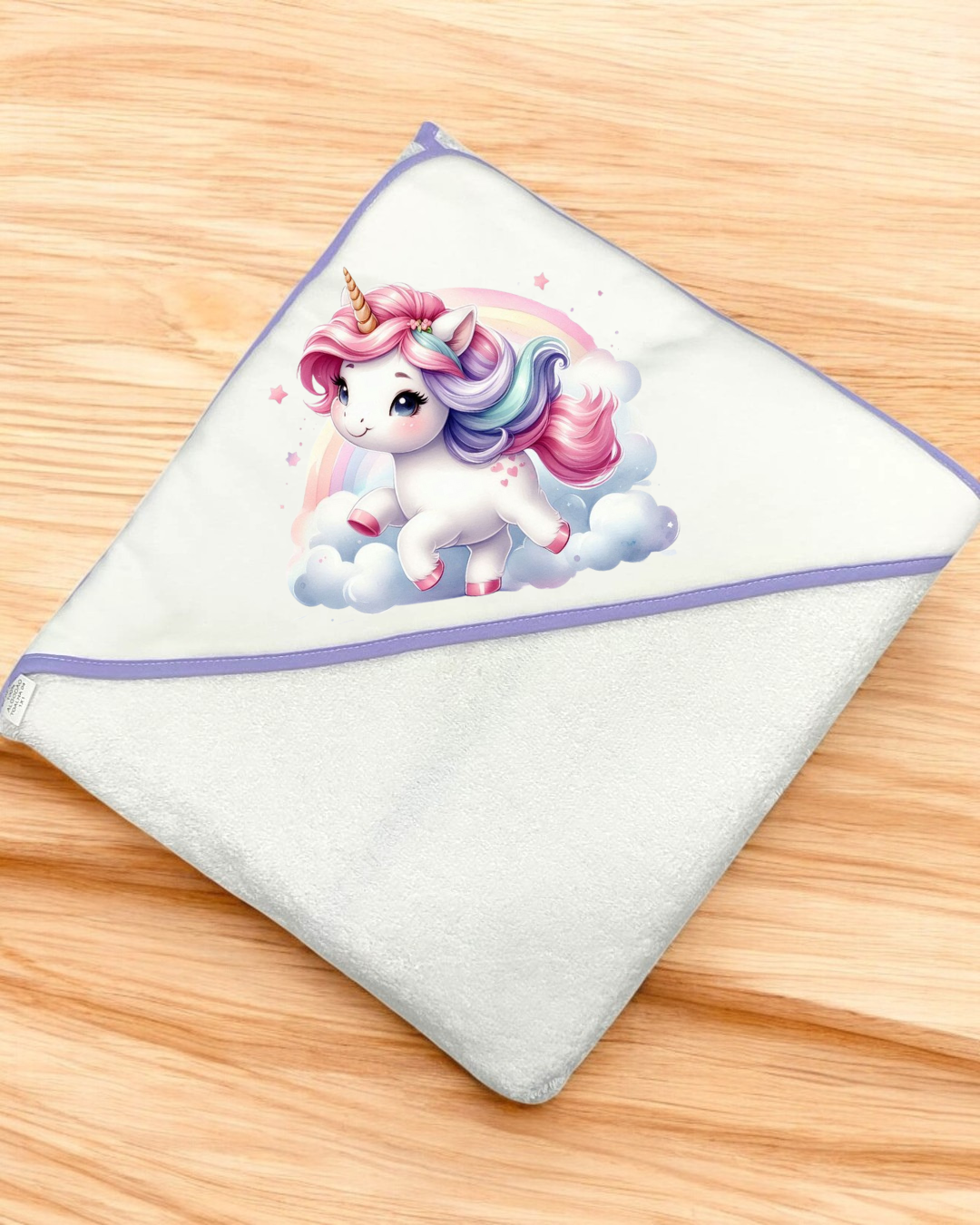 Toalha de banho Unicórnio - EXCLUSIVO PIRRALHOS - 18 cores à escolha, 2 medidas à escolha