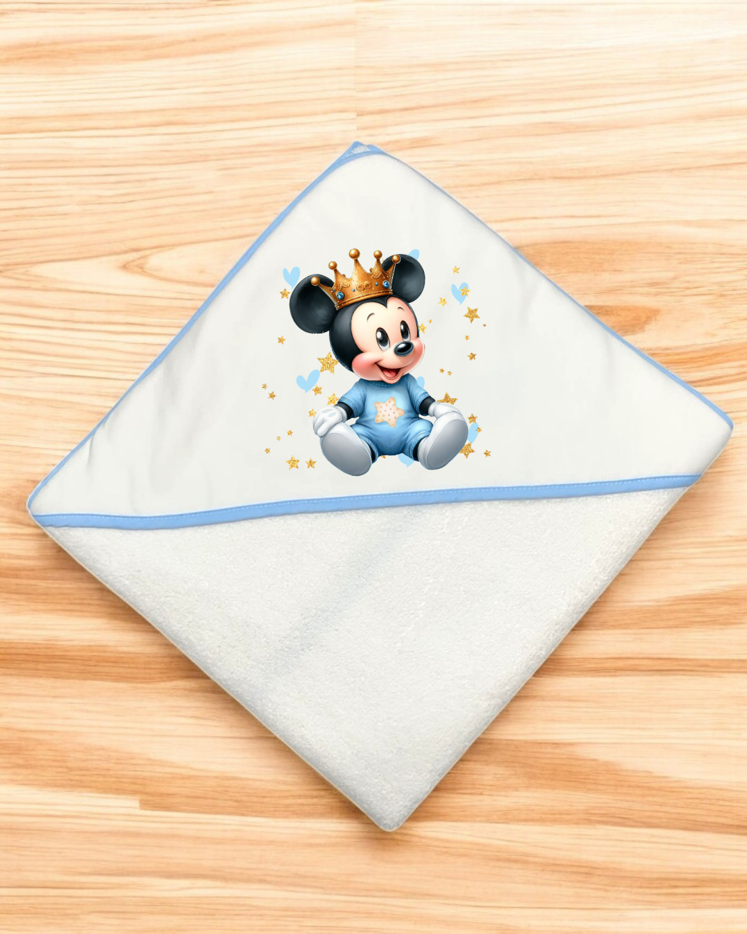 Toalha de banho Mickey Príncipe - EXCLUSIVO PIRRALHOS - 18 cores à escolha, 2 medidas à escolha
