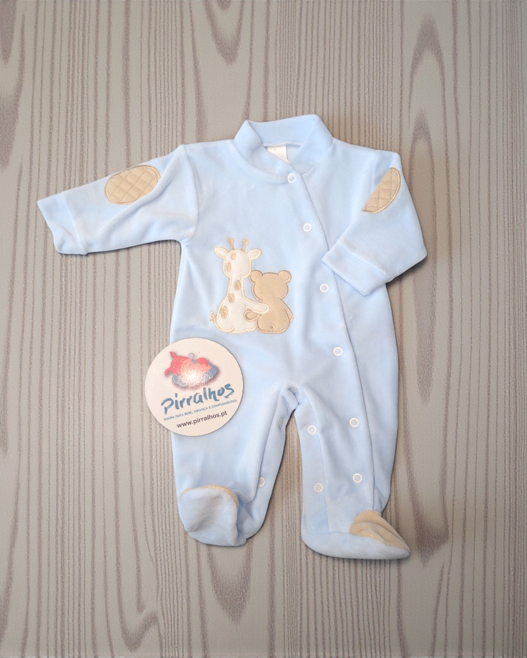 Babygrow de veludo Amigos para sempre