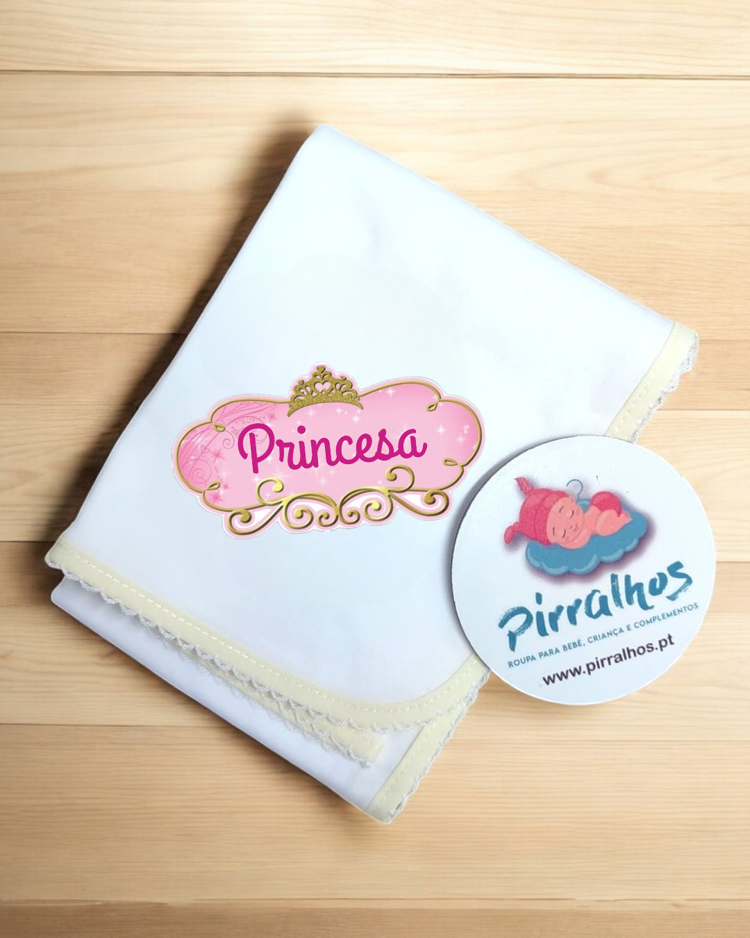 Fralda de algodão Princesa- EXCLUSIVA PIRRALHOS - 14 cores à escolha