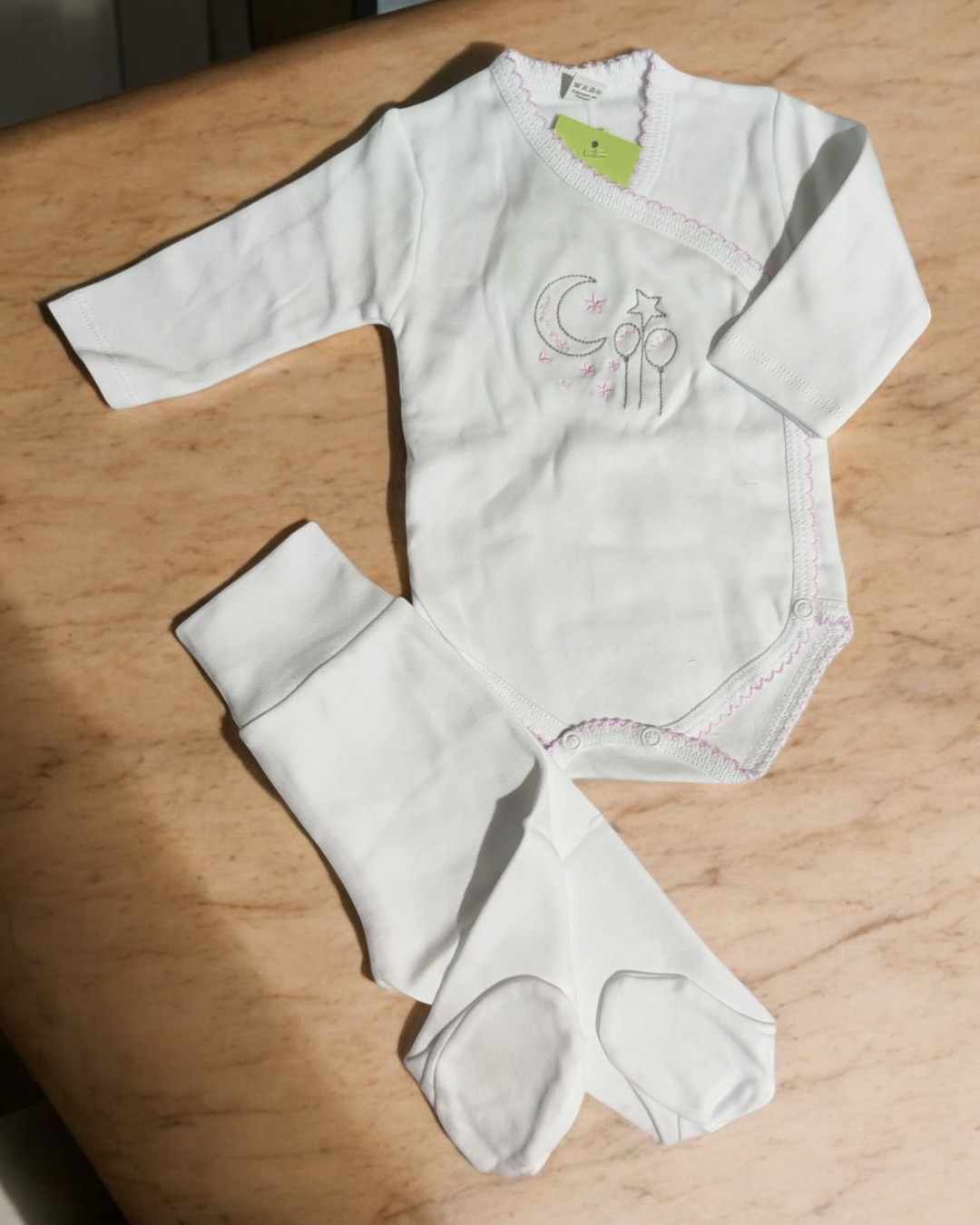 Body com calça Balões e lua