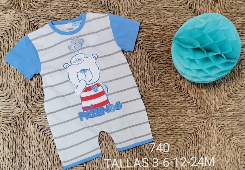 Pijama manga curta ursinho friends