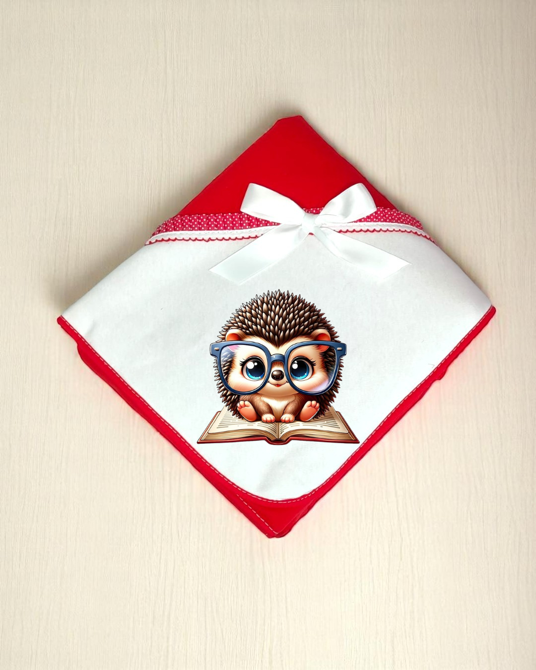 Manta de algodão Ouriço Sabichão - Exclusivo PIRRALHOS - 6 Cores à escolha