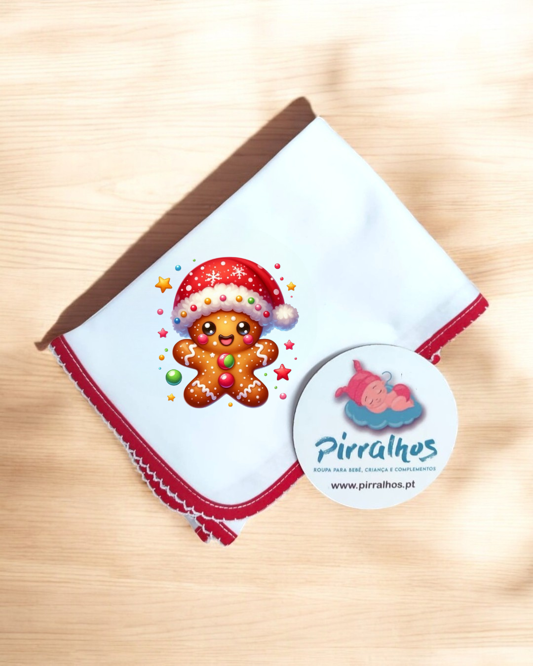 Fralda de algodão Bolacha de Natal - EXCLUSIVA PIRRALHOS - 14 cores à escolha