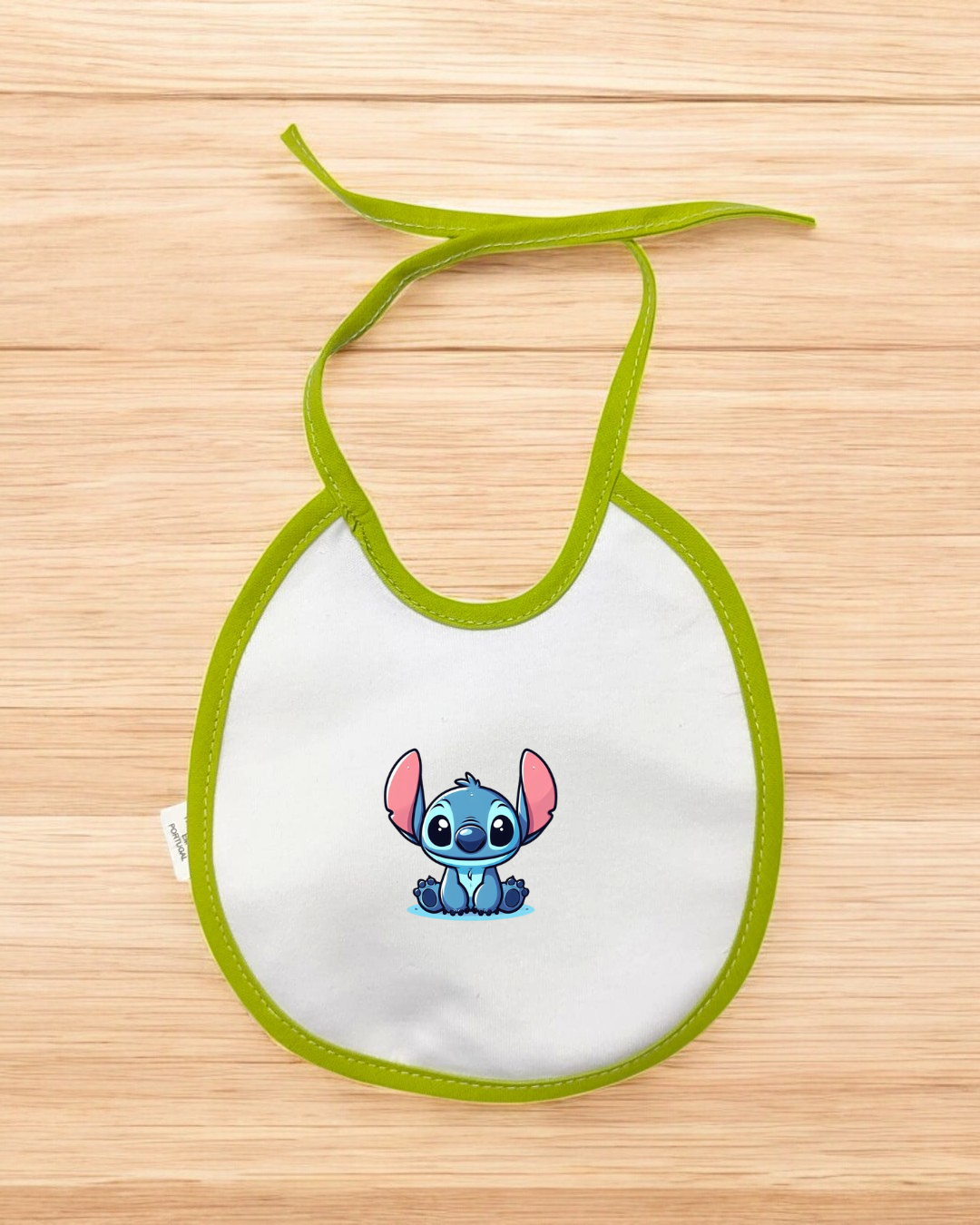 Babete impermeável redondo Stitch - 12 cores à escolha, Exclusivo Pirralhos
