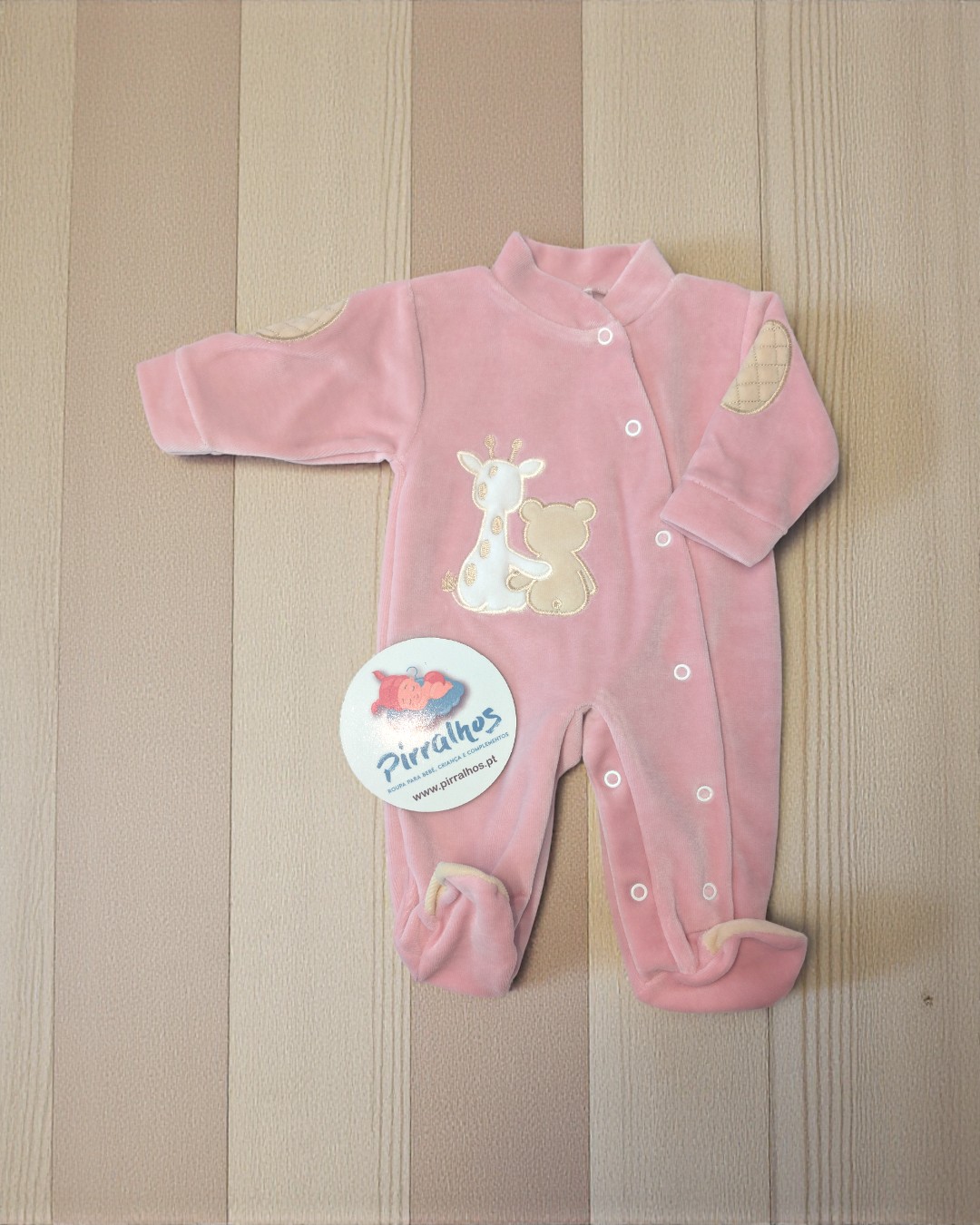 Babygrow de veludo Amigos para sempre