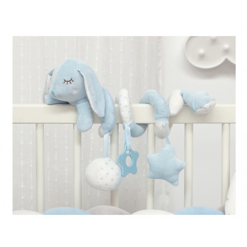 Espiral com várias formas penduradas