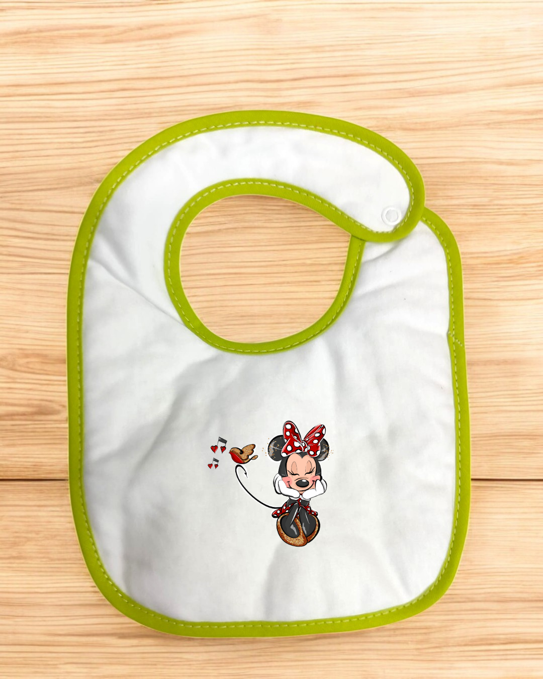 Babete impermeável Minnie Música - 15 cores à escolha, Exclusivo Pirralhos