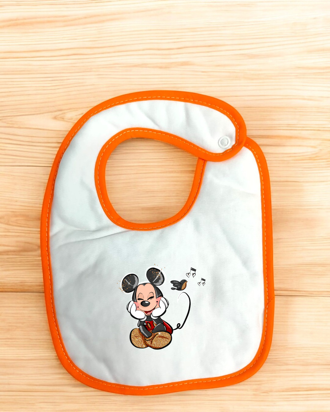 Babete impermeável Mickey Música - 15 cores à escolha, Exclusivo Pirralhos