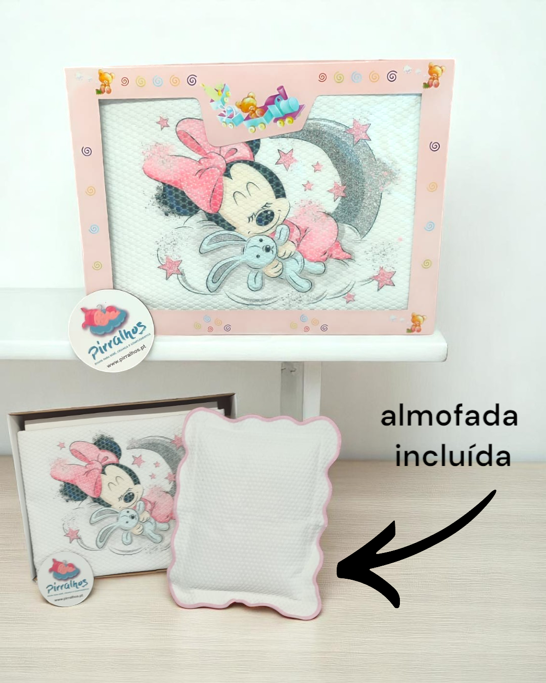 Colcha   p/ next to me - Minnie na lua