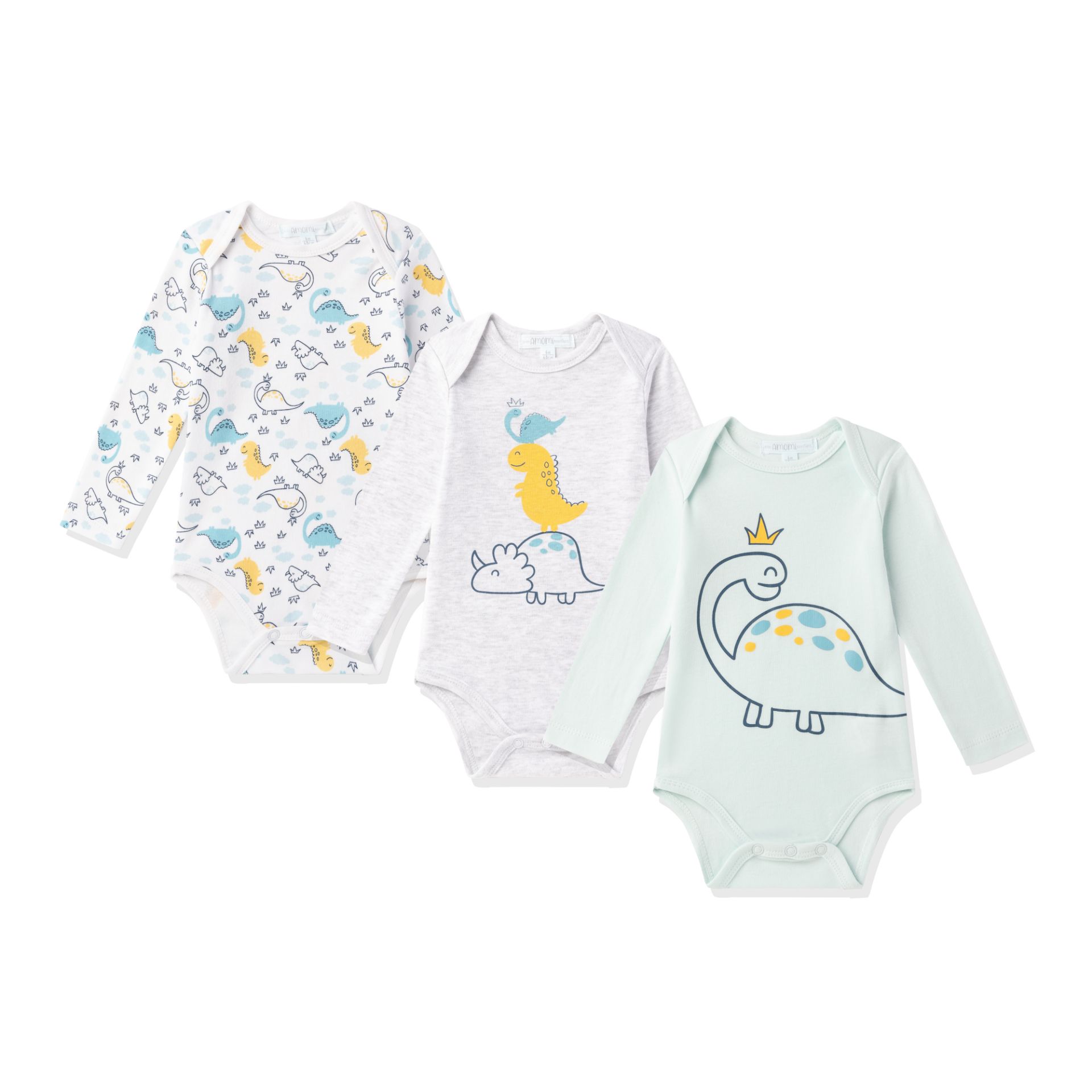 Pack de 3 bodys Dinossauros