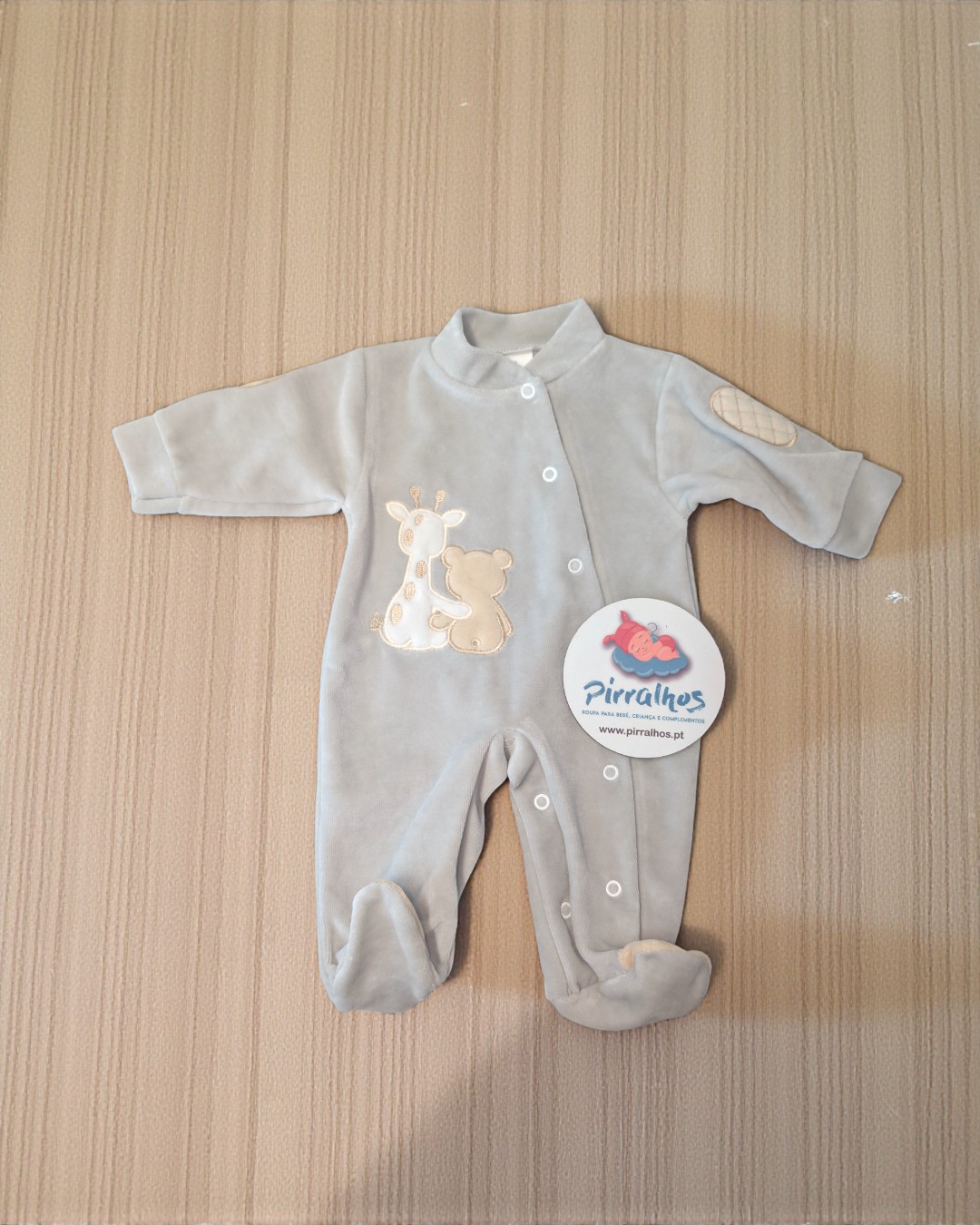 Babygrow de veludo Amigos para sempre