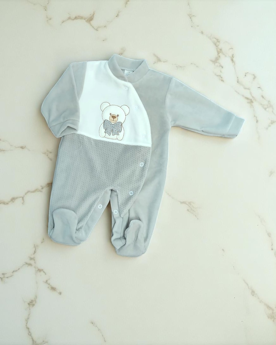 Babygrow de veludo Ursinho