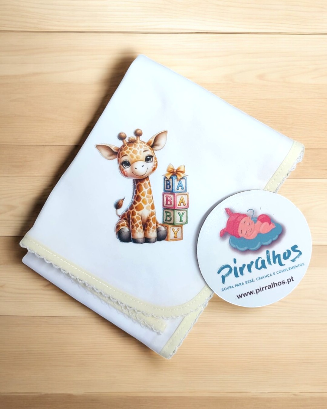 Fralda de algodão Girafinha Baby - EXCLUSIVA PIRRALHOS - 14 cores à escolha