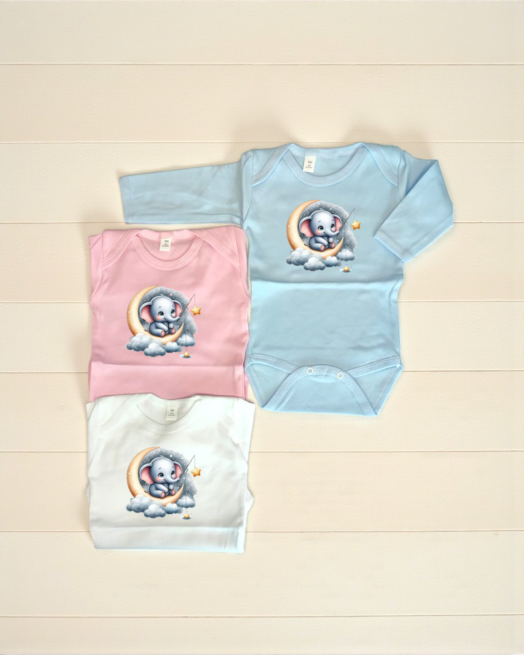 Body cardado - Elefante na nuvem - Exclusivo Pirralhos